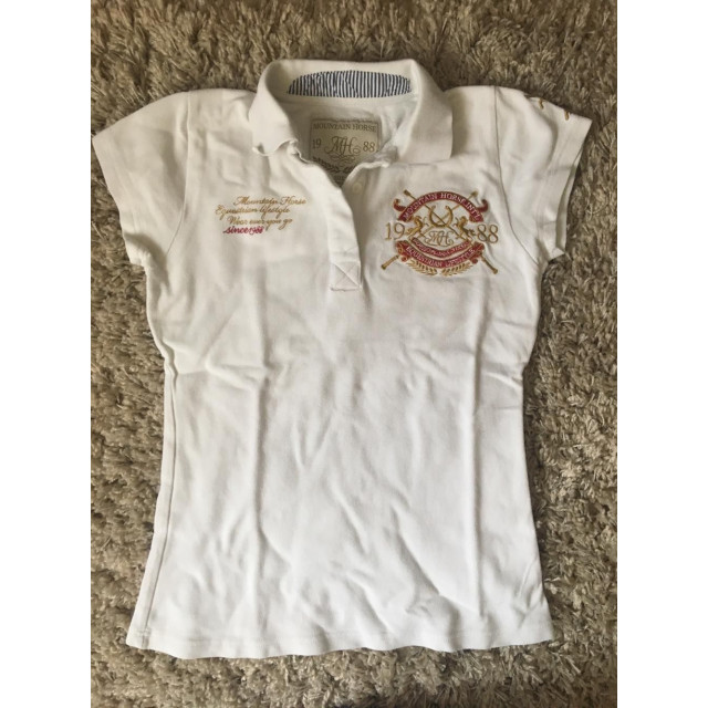 Polo blanc Mountain Horse
