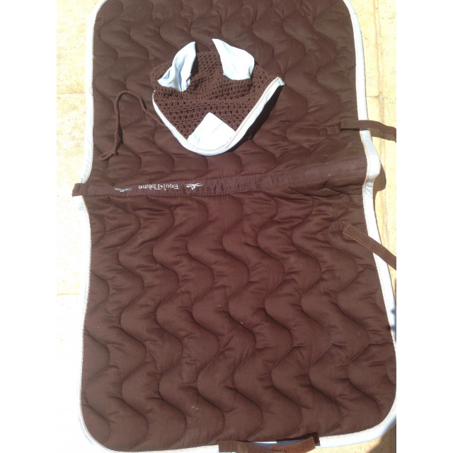 Ensemble tapis + bonnet + bande polo + guêtres