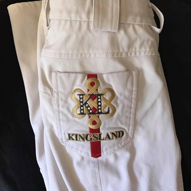 pantalon concours blanc kingsland swarowski T32