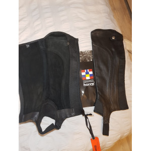 Mini-chaps en cuir Horze XL