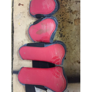 Lot protection rouge avec mouton gris