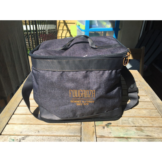 Sac de pansage vanity gris/camel
