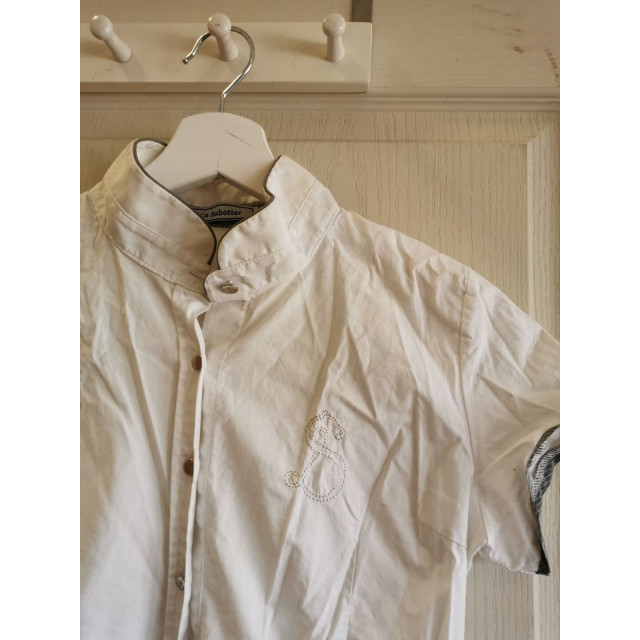 Chemise de concours Le Sabotier blanche et grise