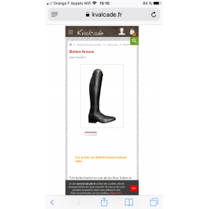 Bottes NEUVES equi-comfort modèle AREZZO