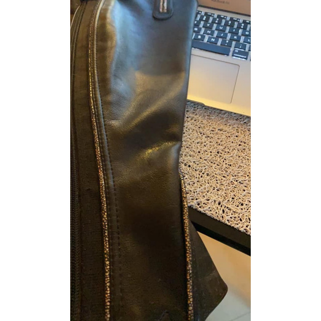 Chaps noire L glitter / strass