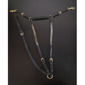 Collier de chasse cuir et élastiques