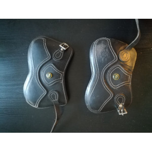 Protèges  boulets PDAh cuir noir