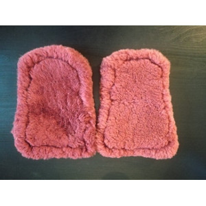 Intérieur guêtres mouton bordeaux