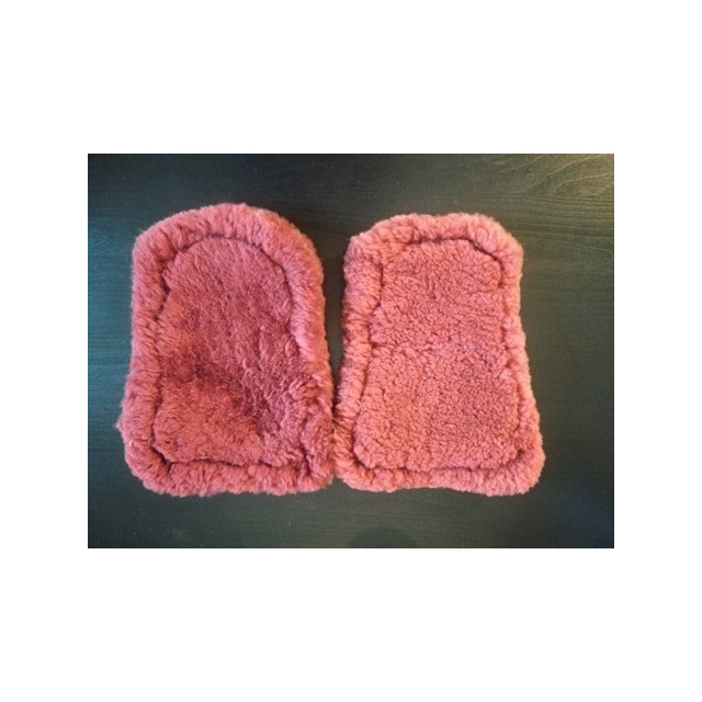 Intérieur guêtres mouton bordeaux