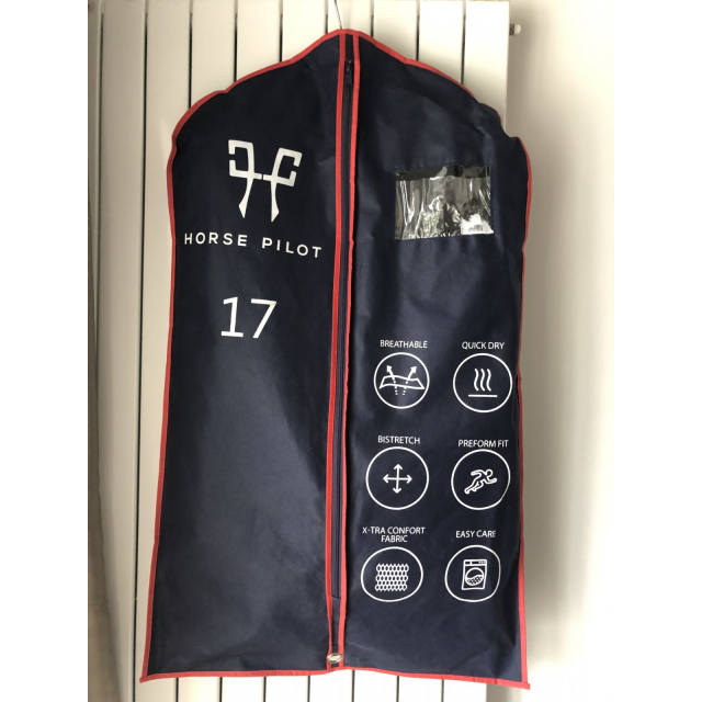 veste de concours homme aerotech avec air bag horse pilot XL noire