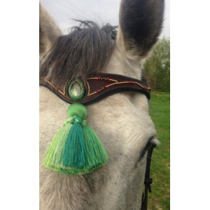 Bridon artisanal havane taille cheval