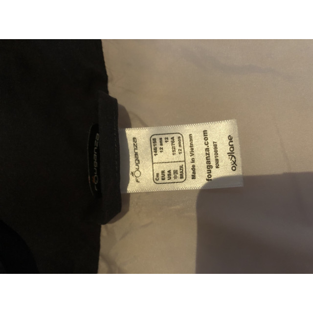 Doudoune sans manches, taille 12 ans