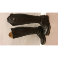Bottes en cuir noires San Cierro