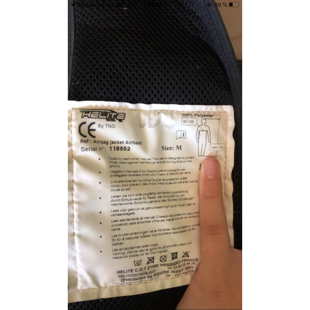 Air bag point two taille M