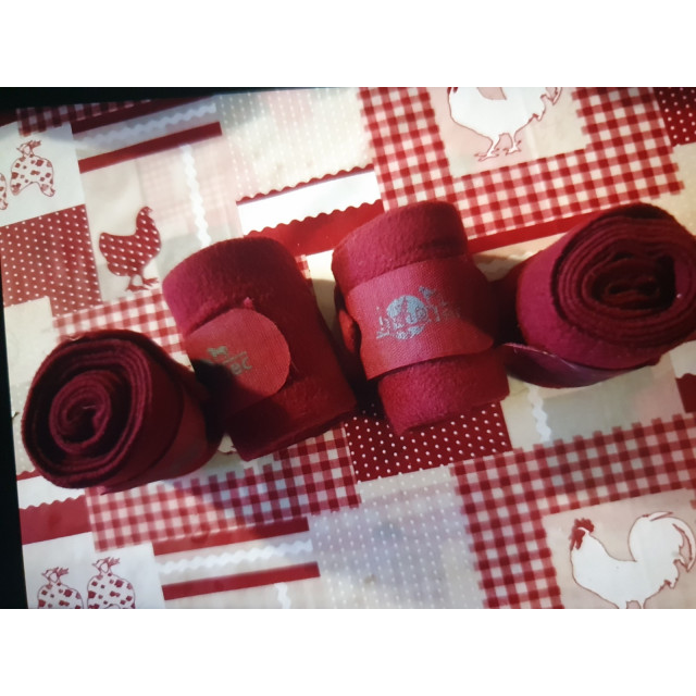 Bandes poney bordeaux