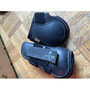 Ensemble guêtres et protèges boulets noir taille poney