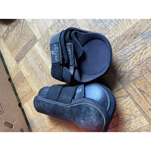 Ensemble guêtres et protèges boulets noir taille poney