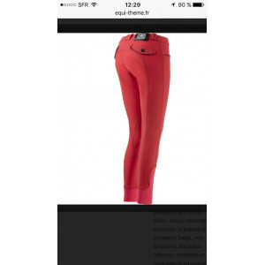 Pantalon femme equithéme Vérona rouge 38
