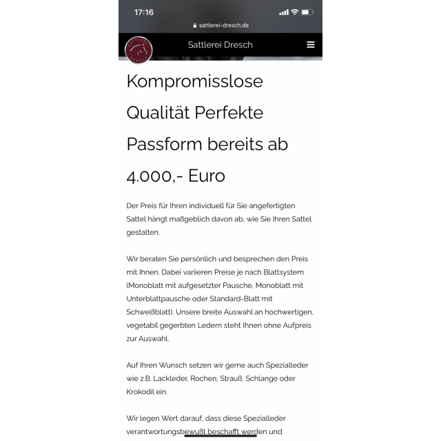 Selle de dressage noire 17