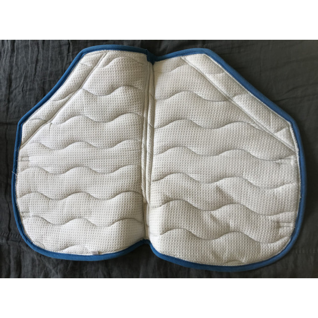 Tapis Équithème Jump Bleu Vif/Liseré Blanc Taille Shetland