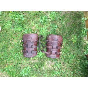 Protection guêtre avant cuir Norton cheval + protèges boulets offerts