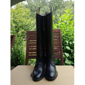 BOTTES CUIR HKM NEUVES MOLLET EXTRA LARGE