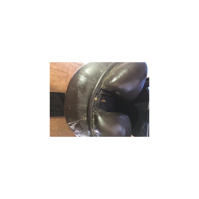 Selle mixtes havane 17" cuir