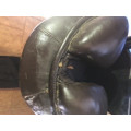 Selle mixtes havane 17" cuir