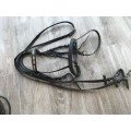 Filet noir   frontal à strass (Taille Poney/COB)
