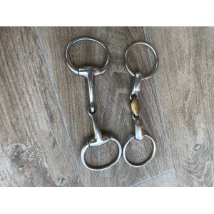 Mors olive brisure simple, canon plein en inox fouganza