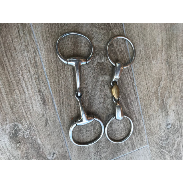 Mors olive brisure simple, canon plein en inox fouganza