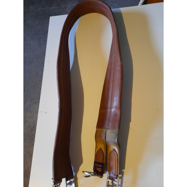 Sangle élastique cheval cuir