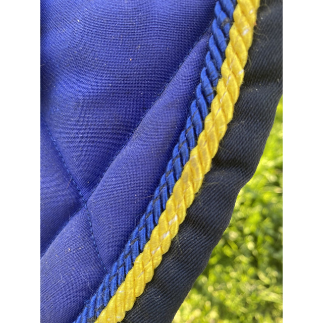 Tapis Busato bleu roi et jaune