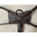 Collier de chasse Dyon 5 points Taille poney marron, bon état