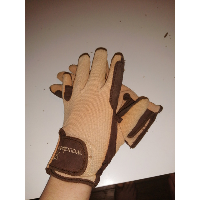 Paire de gants de chez go-sport.