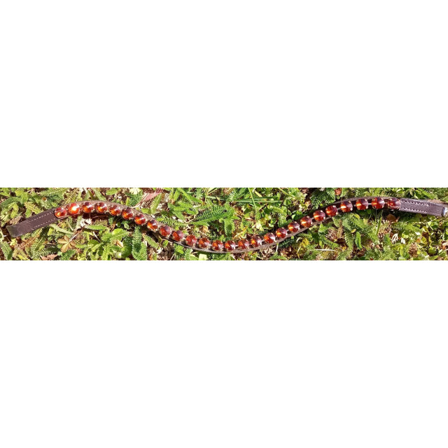 Frontal taille cheval marron