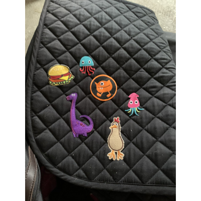 Tapis avec patch thermocollant