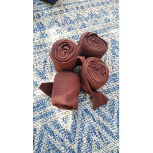 4  bandes de polo poney marrons