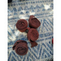 4  bandes de polo poney marrons