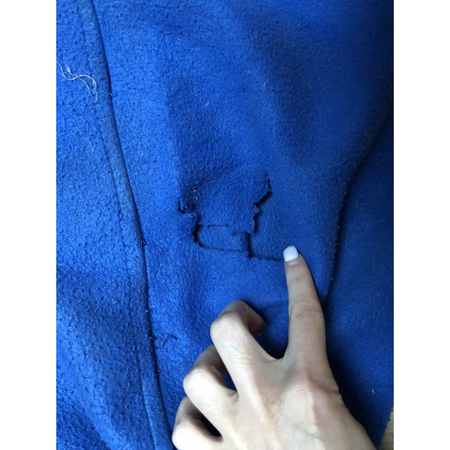 Couverture polaire bleu