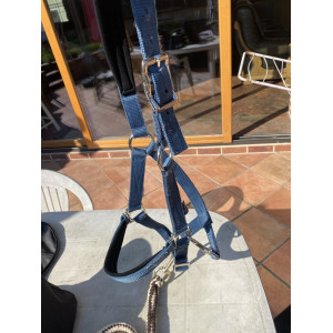 Licol plat bleu marine fouganza