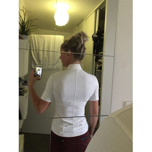 Polo concours gap porté 2 fois blanc Txs