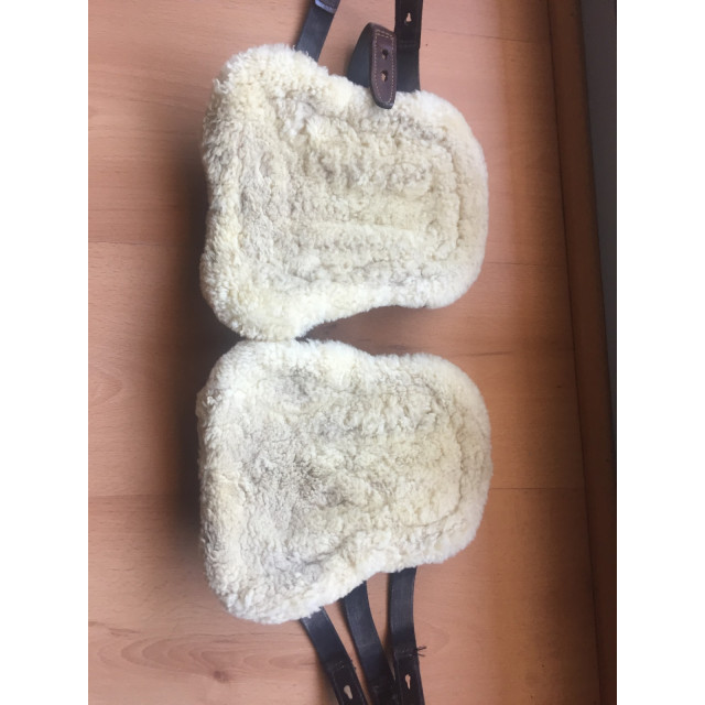 Guêtre cuir/mouton poney