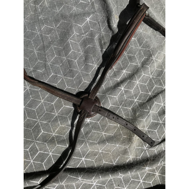 Muserolle croisée cuir