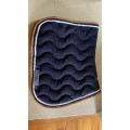 Tapis Paddock bleu marine/beige