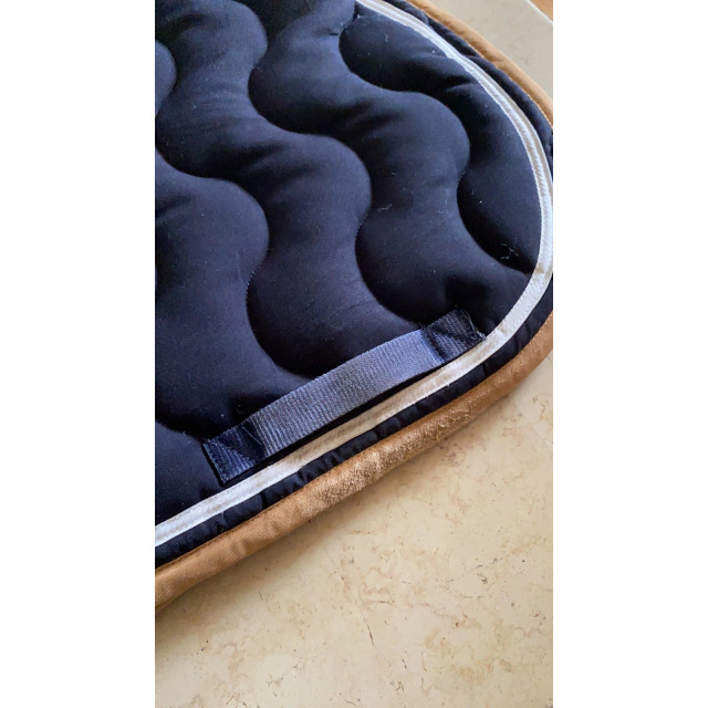 Tapis Paddock bleu marine/beige