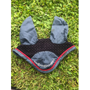 Bonnet Fouganza marine et rouge taille cheval