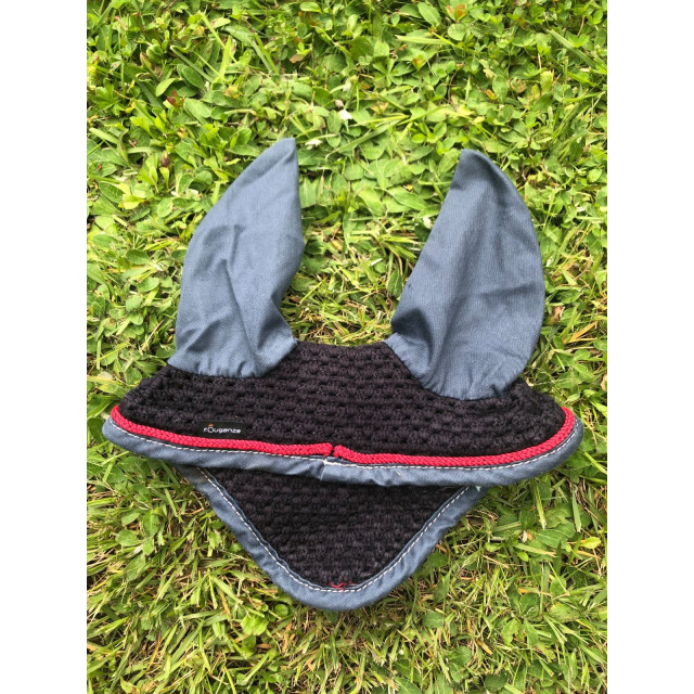 Bonnet Fouganza marine et rouge taille cheval