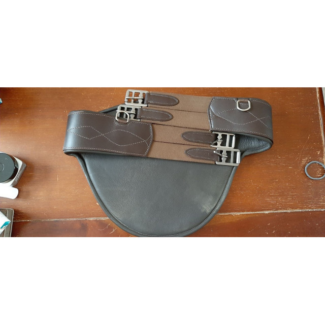 Sangle bavette en cuir de buffle Norton TBE