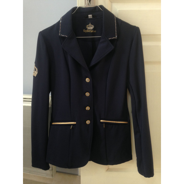 Veste de concours Equi-Theme Soft Cristal bleu marine/or